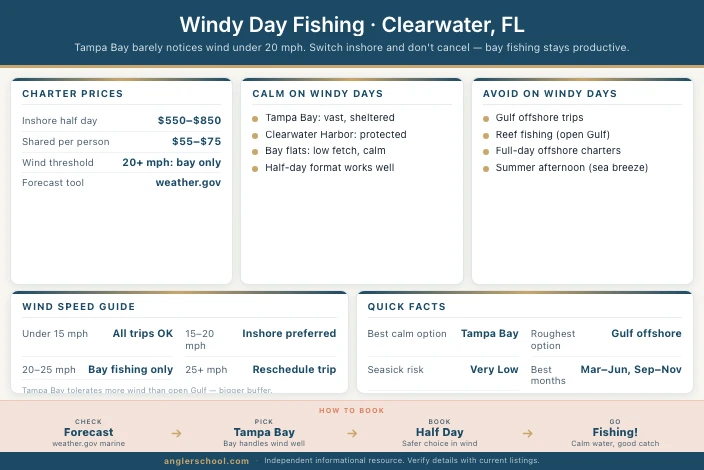 What to Book When It's Windy in Clearwater, FL