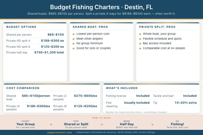 Best Budget Fishing Charters in Destin: How to Fish the Gulf for Less