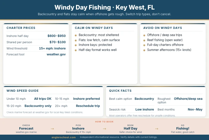 What to Book When It's Windy in Key West: Inshore vs Offshore