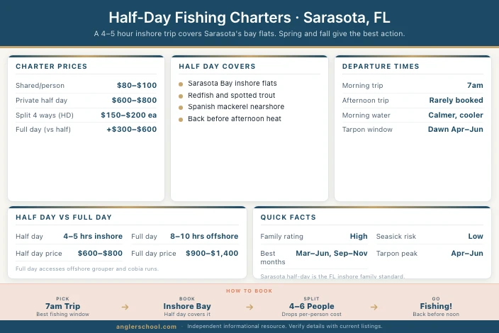 Best Half-Day Fishing Charters in Sarasota