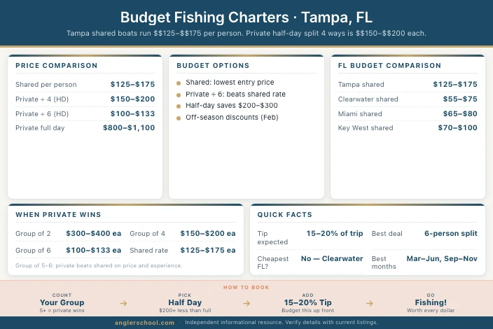 Best Budget Fishing Charters in Tampa, FL