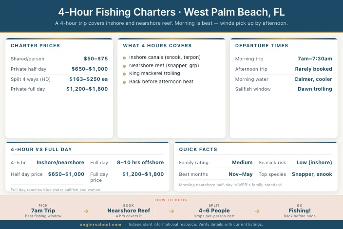 Best 4-Hour Fishing Charters in West Palm Beach